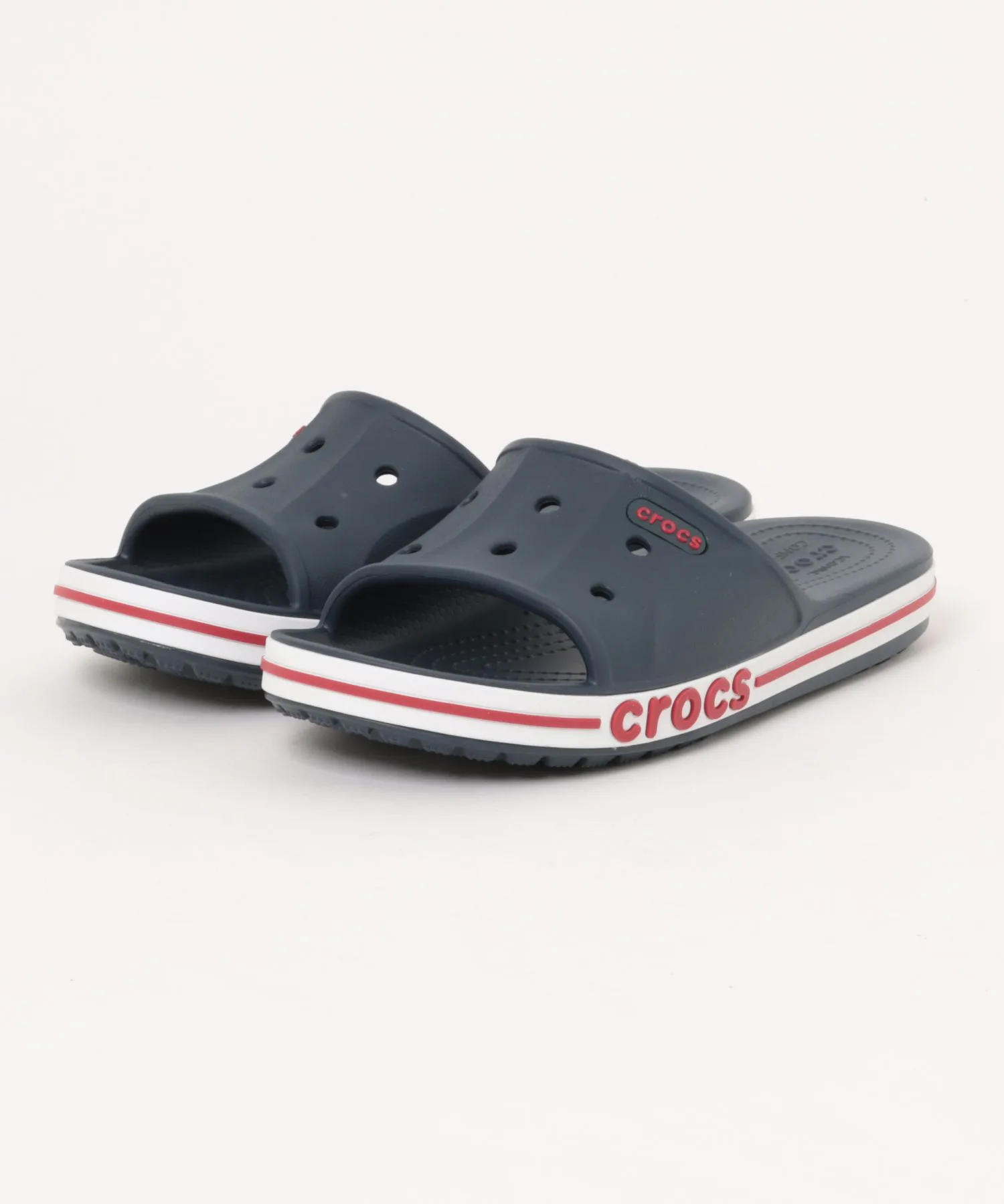 Сандалии для мужчин и женщин с комфортной подошвой Crocs BAYABAND SLIDE Navy