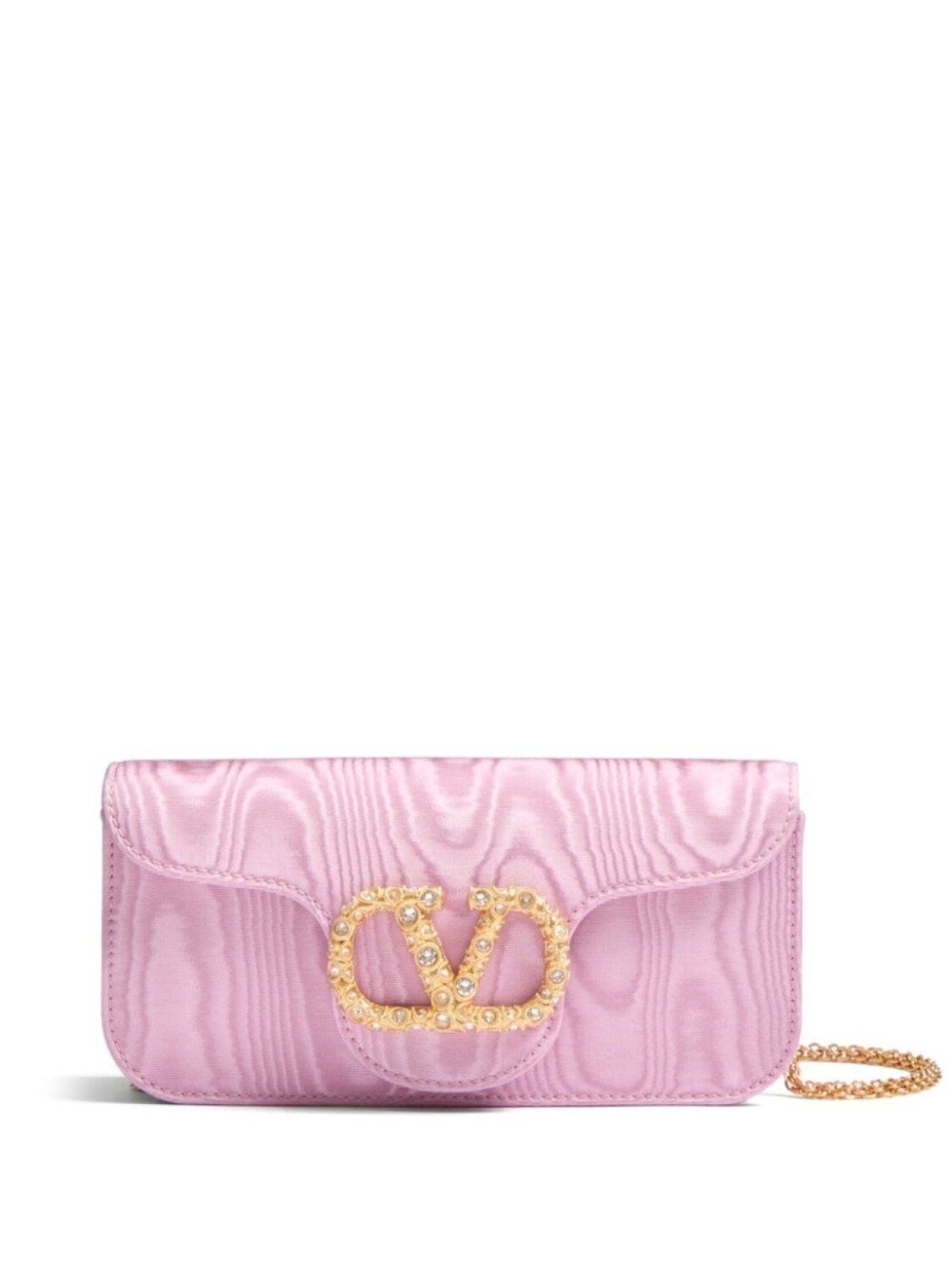 

Клатч с логотипом VLogo Valentino Garavani, розовый