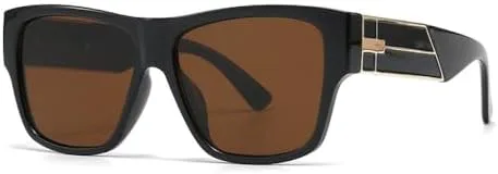 

Классические квадратные солнцезащитные очки 2026 года для мужчин и женщин, в стиле ретро, ​​модные, с защитой от УФ-излучения UV400, градиентные, винтажные MTZJH, C3