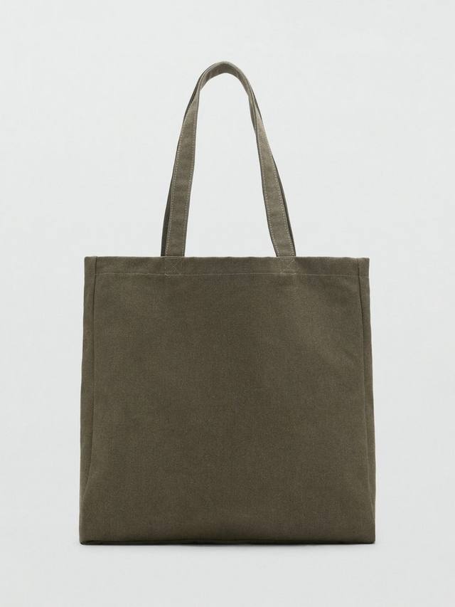 

Хлопковая сумка-шоппер Mango