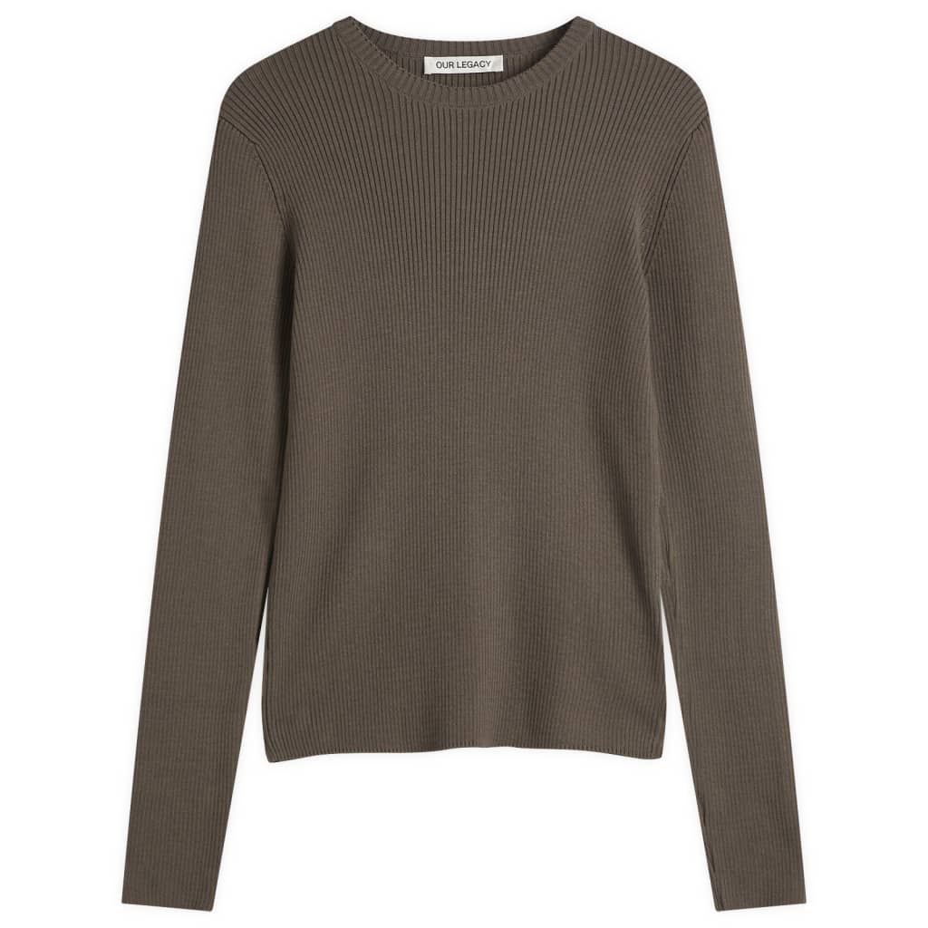 

Компактный джемпер с круглым вырезом Our Legacy, цвет fog clean cotton