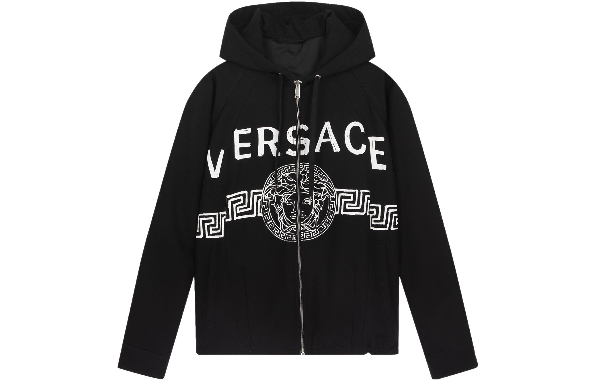 

VERSACE SS22 Куртка мужская, черная, Черный, VERSACE SS22 Куртка мужская, черная