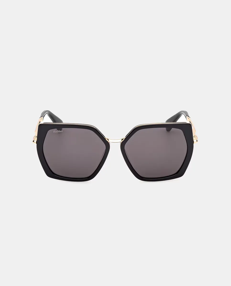 

Геометрические солнцезащитные очки из ацетата для женщин Max Mara, серый