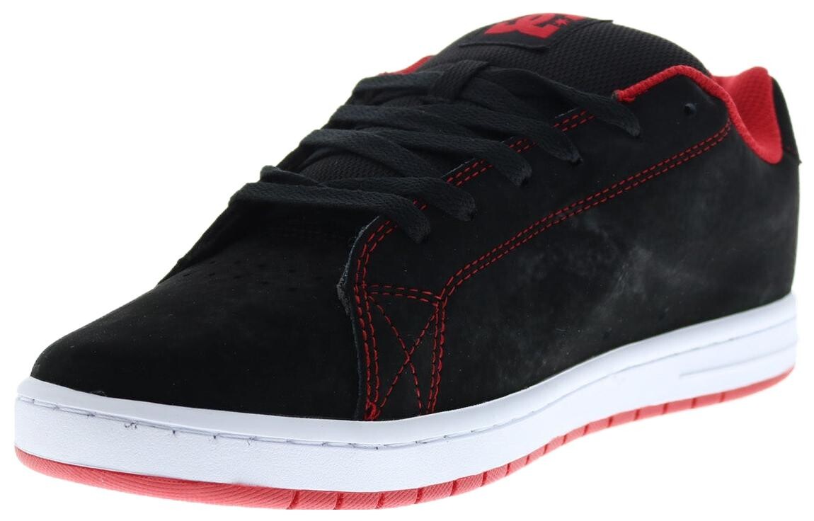 Кроссовки DC Shoes Skateboarding Shoes Men Low-top Black/Red, черный/красный — фото 3