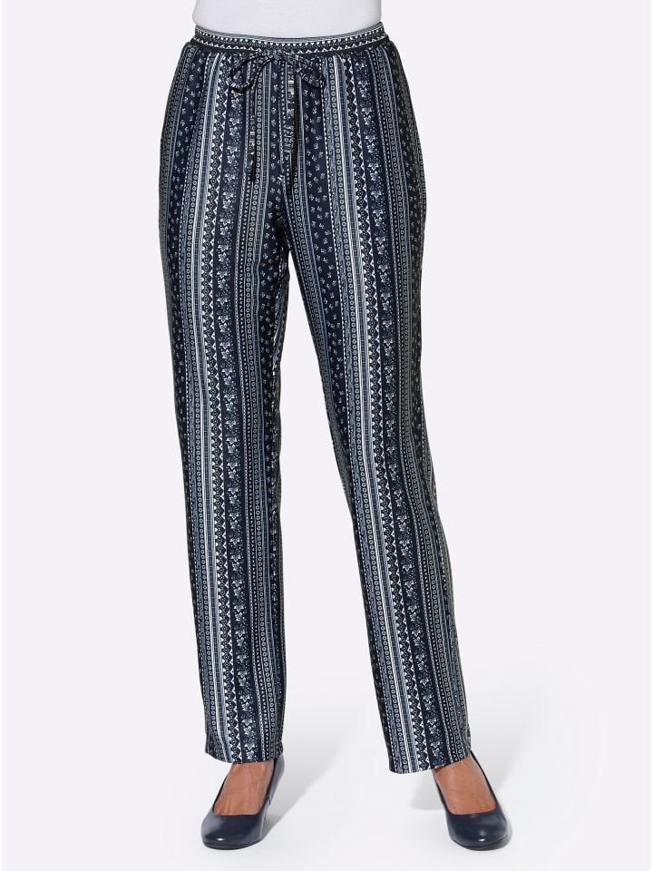 

WITT WEIDEN Трикотажные брюки в темно-синюю полоску