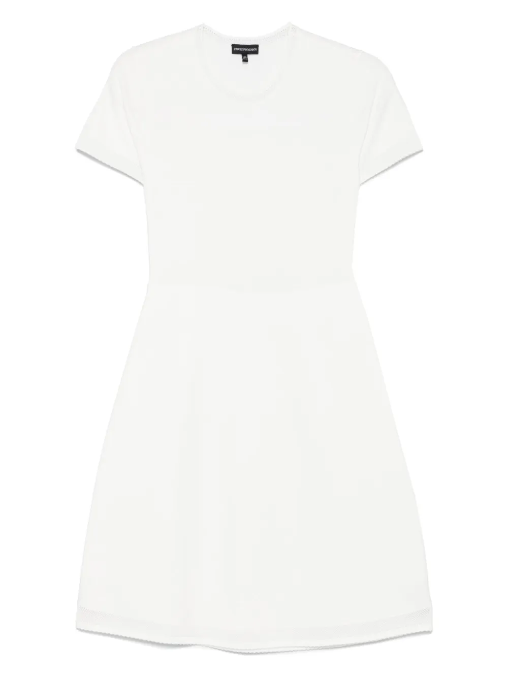 

Платье с жаккардовым логотипом Emporio Armani Kids, белый