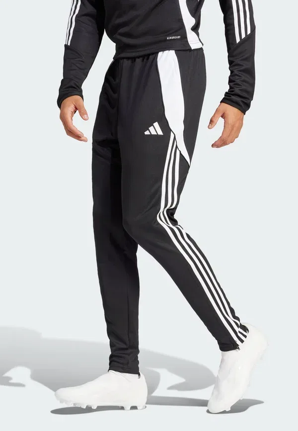 Тренировочные штаны Tiro24 regular, Adidas Performance, черно-белый