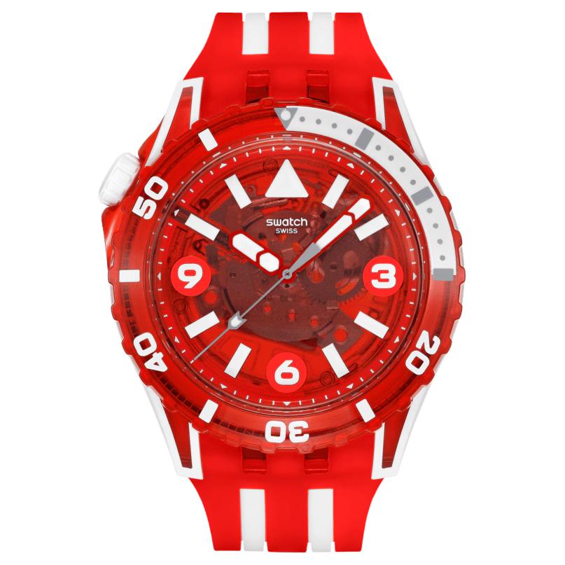

SWATCH Часы Unisex Watch, Red Watch Dial
