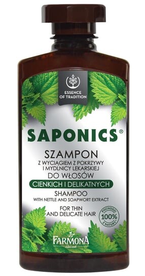 

Шампунь для тонких и нежных волос, 330 мл Farmona, Saponics