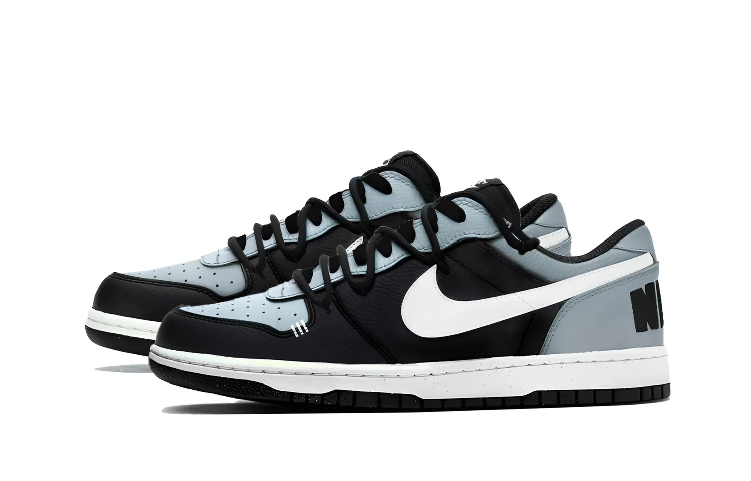 Nike Кроссовки для скейтбординга Big Blue Rhythm Dark Shadow, устойчивые к истиранию, мужские, черно-синие — фото 4