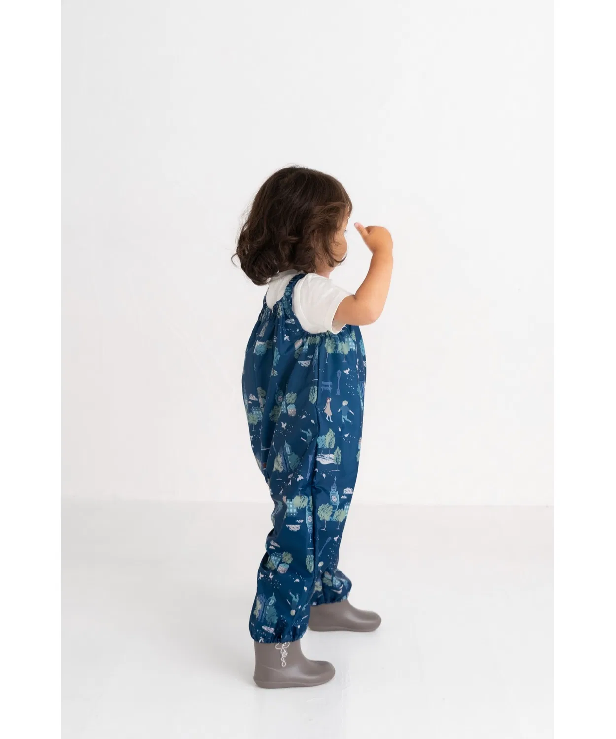 Дождевик детский Town Playwear с сумкой для хранения, тёмно-синий — фото 4