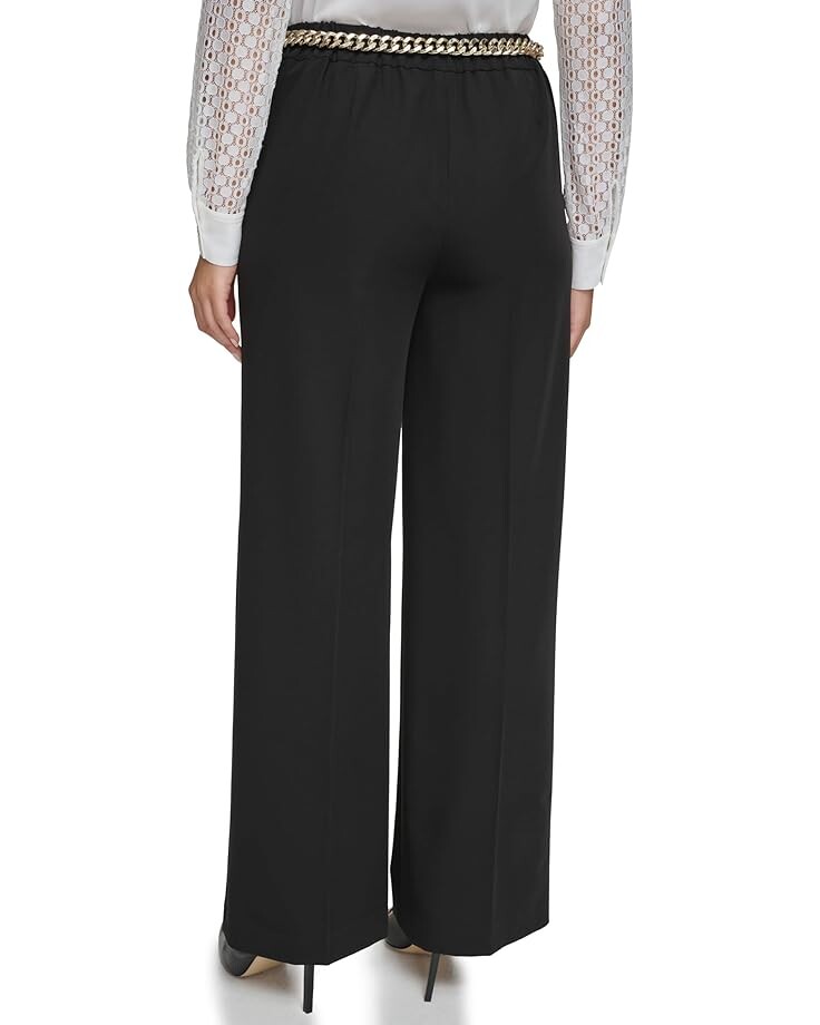 

Брюки Tommy Hilfiger Belted Wide Leg Pants, черный