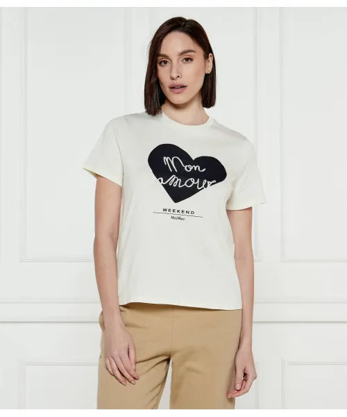 

Флисовая футболка Regular fit Weekend Maxmara, бежевый