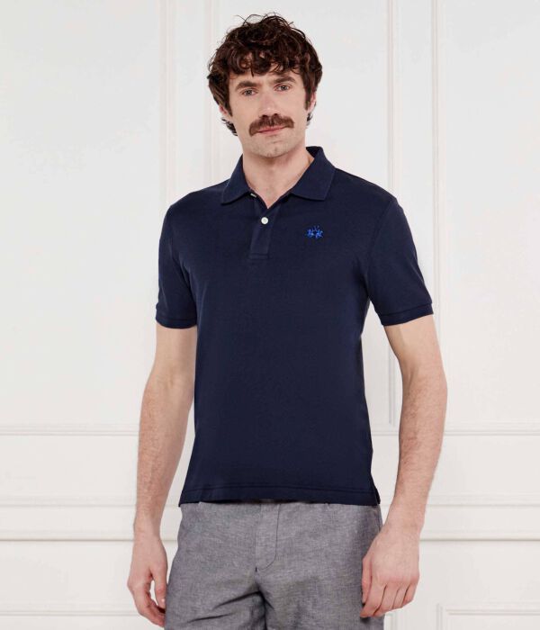 

Рубашка поло Slim fit La Martina, синий
