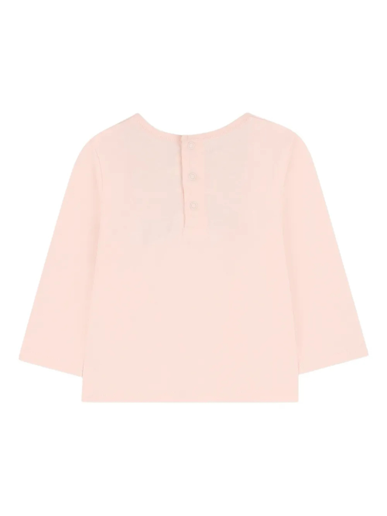 

Топ с длинными рукавами и логотипом Chloé Kids, розовый