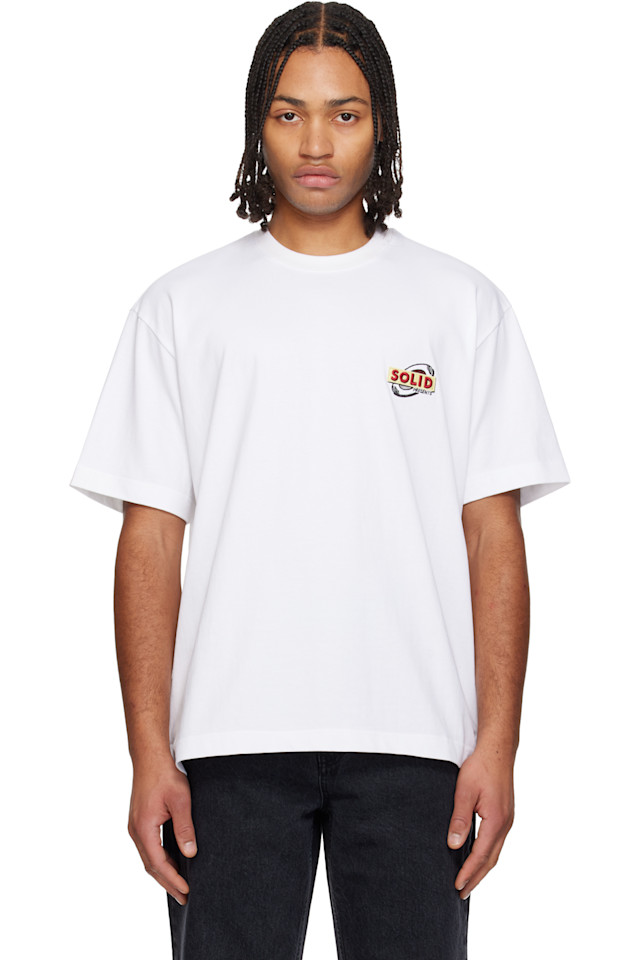 

Футболка с логотипом Whole cake back Solid Homme, белый