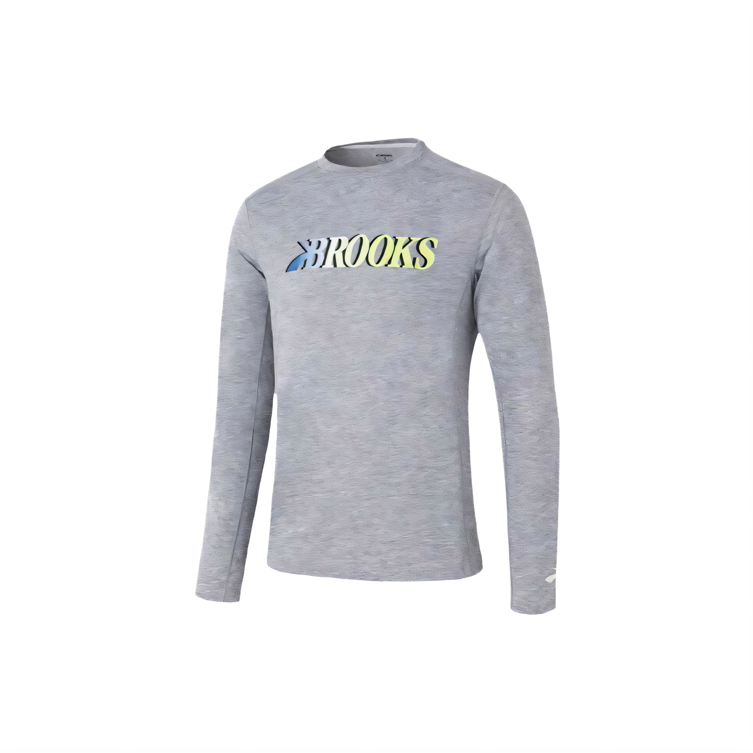 

Brooks Мужские футболки серого меланжевого цвета с градиентным круглым вырезом, Серый, Brooks Мужские футболки серого меланжевого цвета с градиентным круглым вырезом