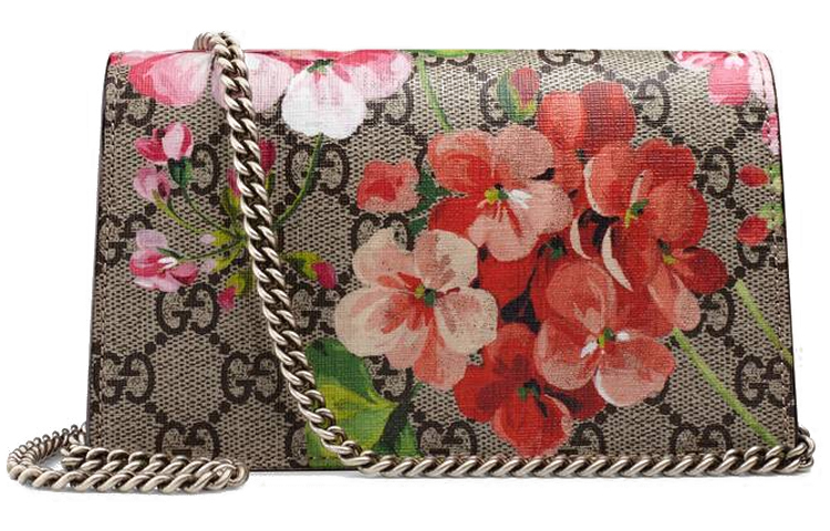 Сумка Gucci Dionysus Blooms "Супер Мини" Розовый/Эбеновое Дерево — фото 2