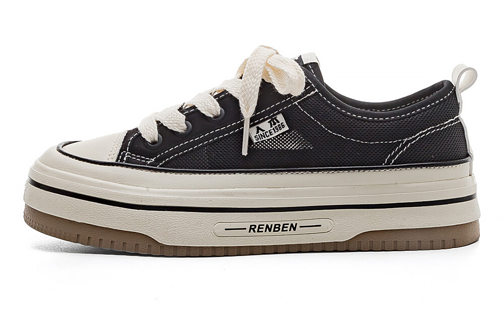 

Кроссовки RENBEN Skateboarding Shoes Women's Low-top, черный