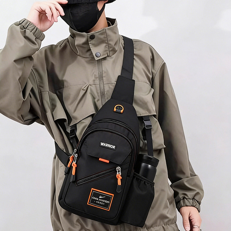 

WARRIOR Сумка-слинг Oxford для мужчин, черная