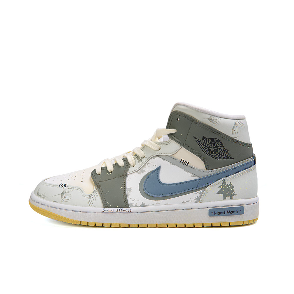

Jordan Air Jordan 1 винтажные баскетбольные кроссовки женские, Light Green