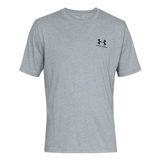 

Футболка sportstyle left chest t-shirt 'grey' Under Armour, серый