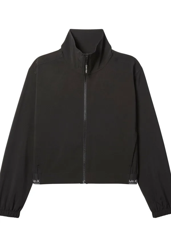 Спортивная современная ветровка, тренировочная куртка Calvin Klein, Black — фото 4