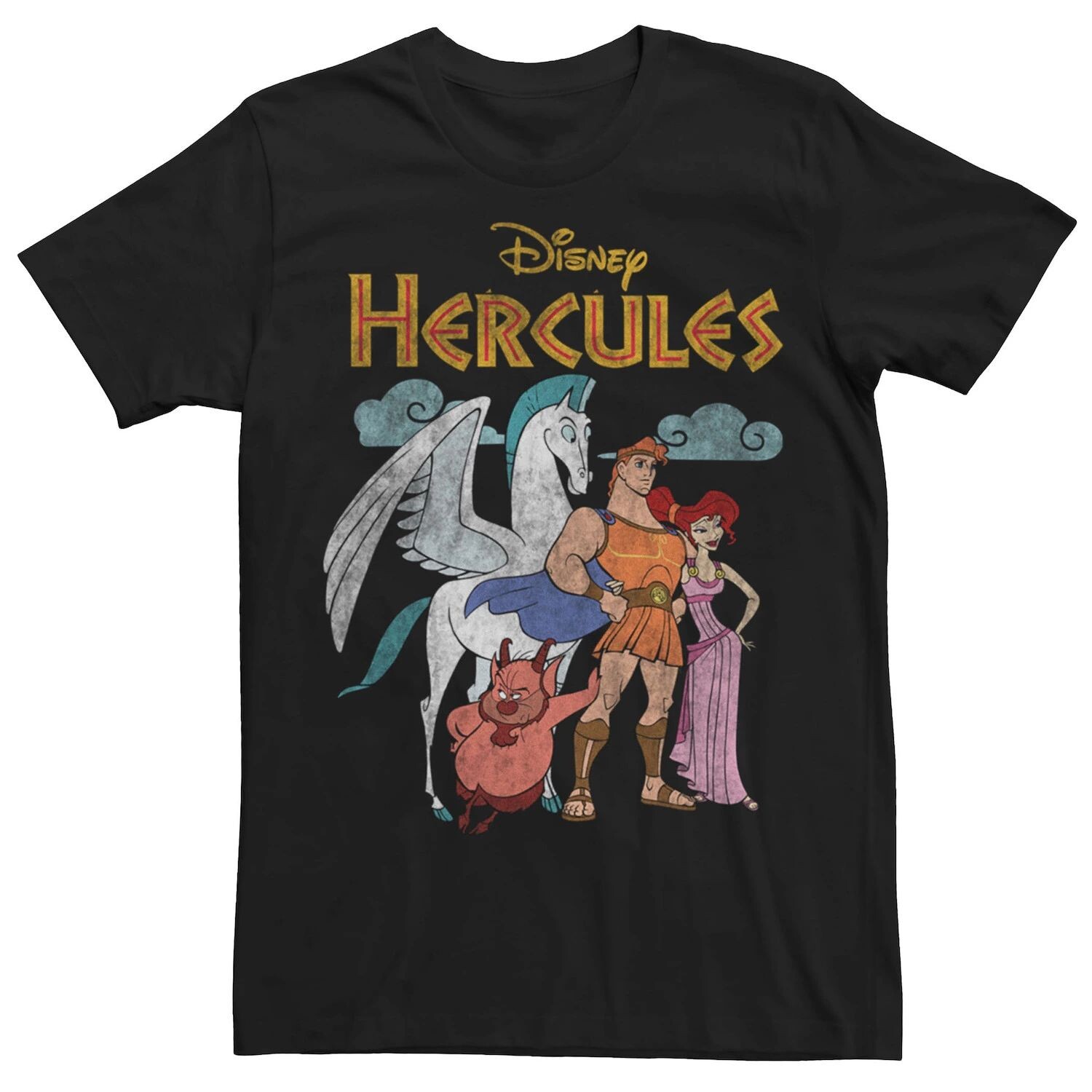 

Мужская классическая винтажная футболка Disney Hercules Group Shot Licensed Character