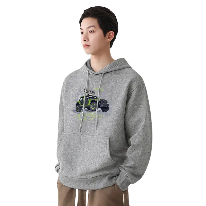 

Толстовка Unisex Hooded Moderate Heavyweight Jeep, heather серый