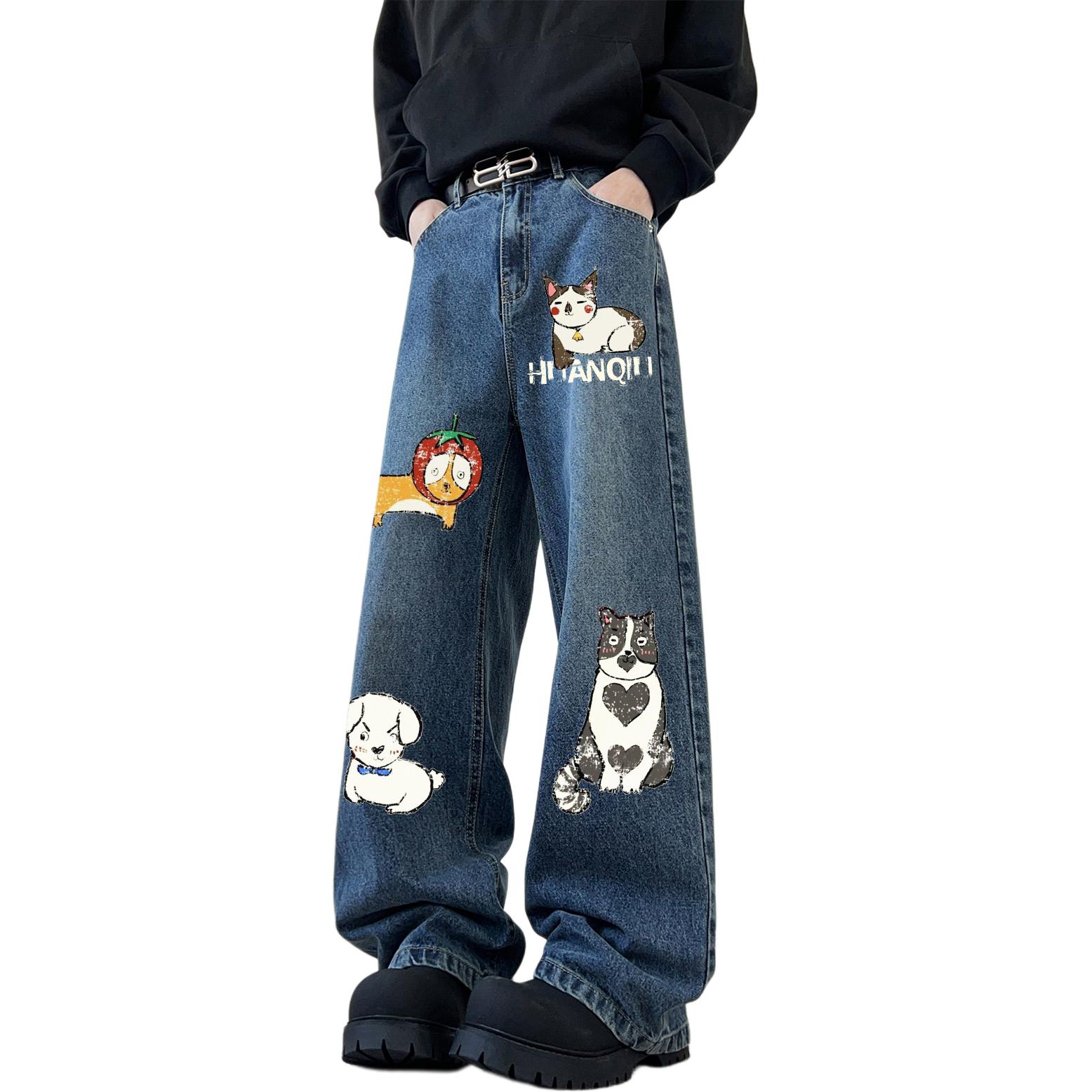 

Джинсы Unisex Moderate Straight Fit HUANQIU, синий