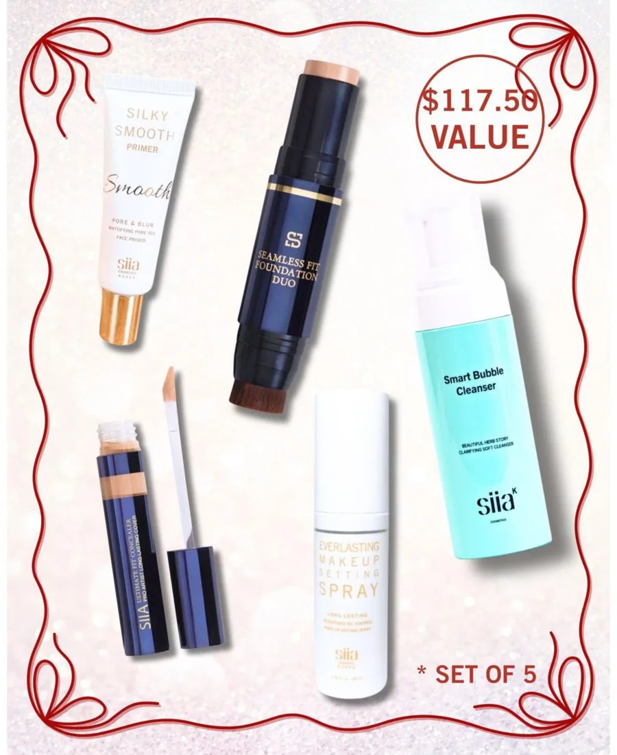 Набор из 5 предметов "Идеальная база" SIIA Cosmetics, Walnut