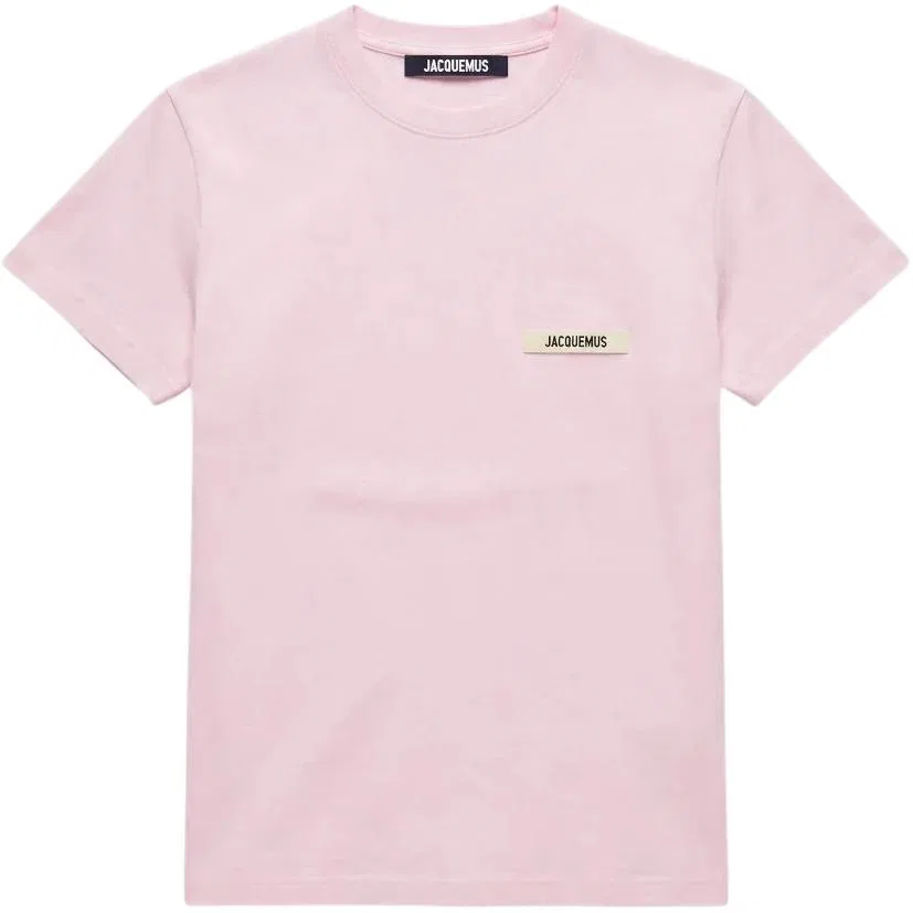 Футболка с воротником-поло Jacquemus Pink