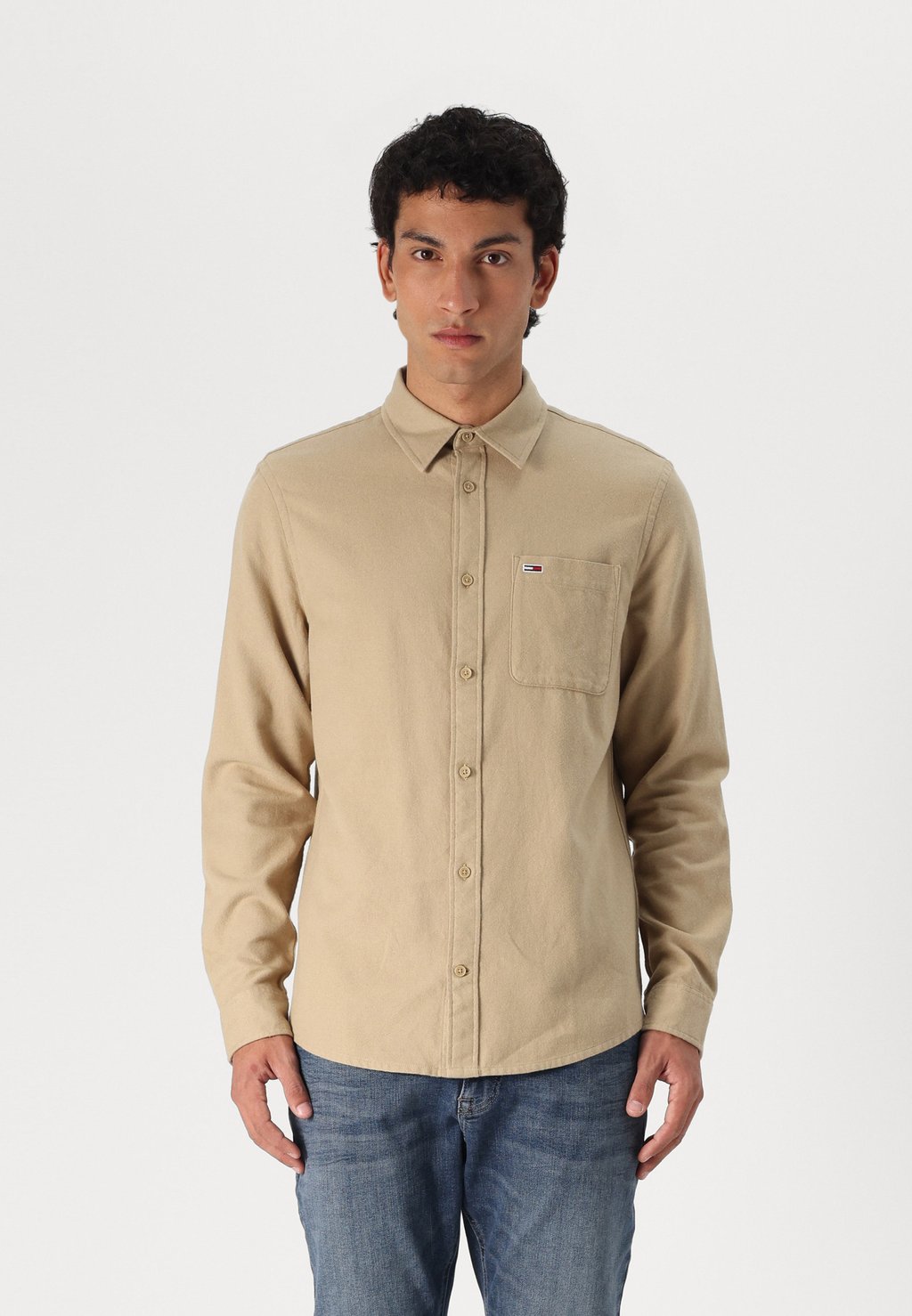 

Рубашка SHIRT Tommy Jeans, бежевый
