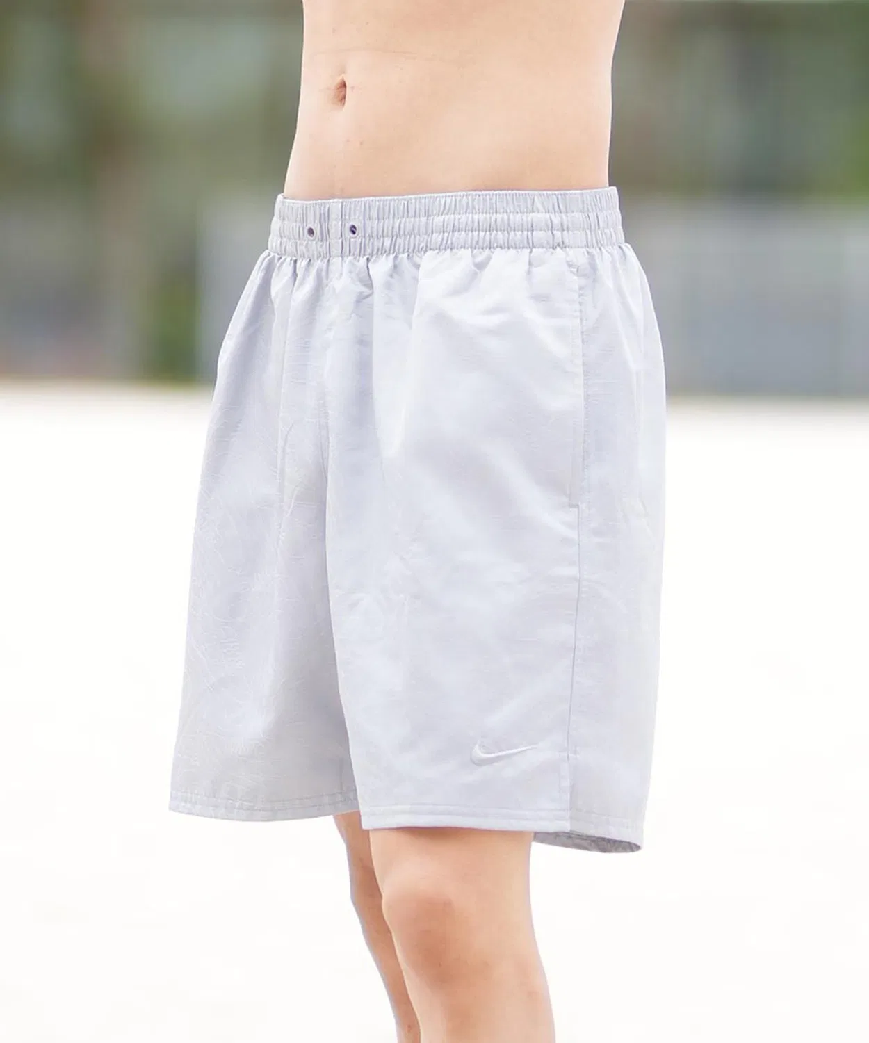 Шорты Nike Air Force 1 Jacquard Volley Shorts, серые, 7-дюймовый внутренний шов