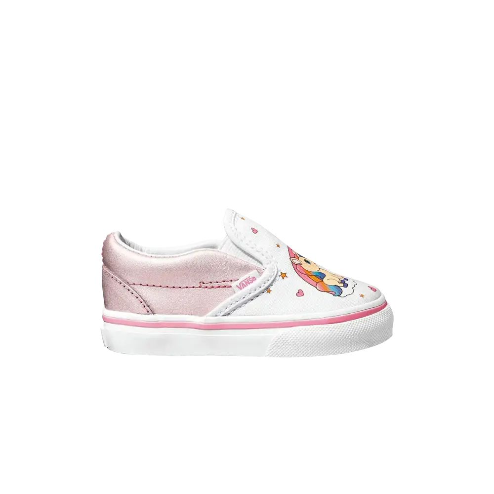 Классические слипоны для малышей Vans, розовый