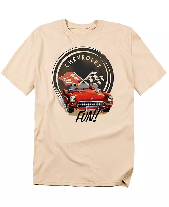 

Мужская футболка Chevrolet Vette Fun Logovision, загар/бежевый