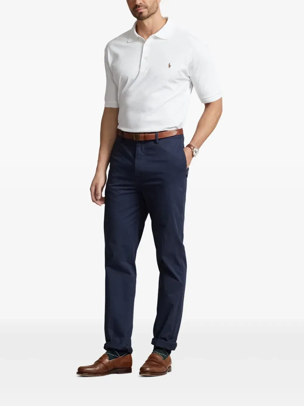 Брюки чинос Bedford POLO RALPH LAUREN, синий — фото 2