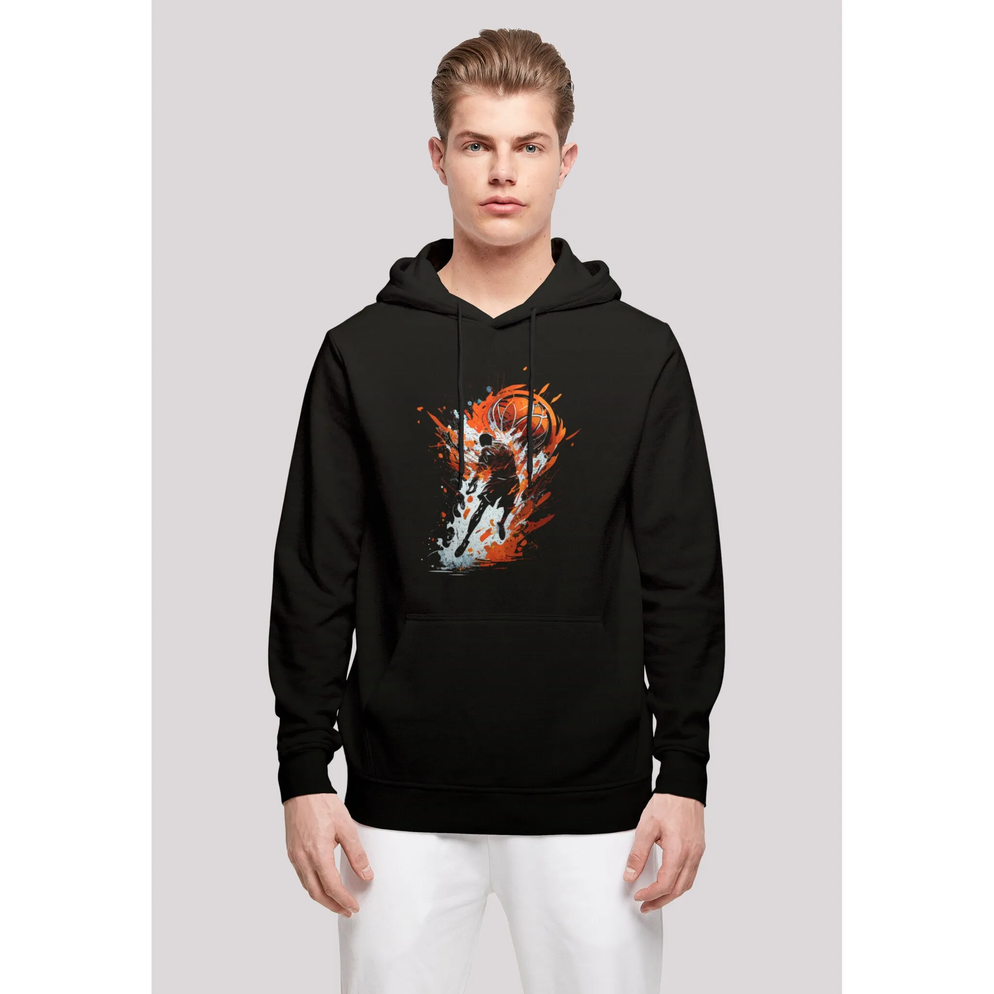 

Толстовка F4NT4STIC "Basketball Splash Sport HOODIE", принт, черный