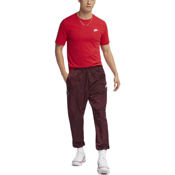 Футболка Nike Solid Color Embroidered Small Round Neck Short Sleeve Red, мультиколор — фото 3
