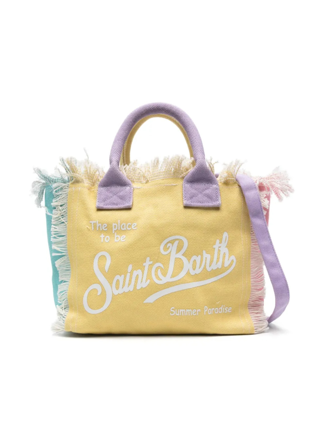 

Сумка-тоут Colette в стиле колор-блок MC2 Saint Barth Kids, желтый