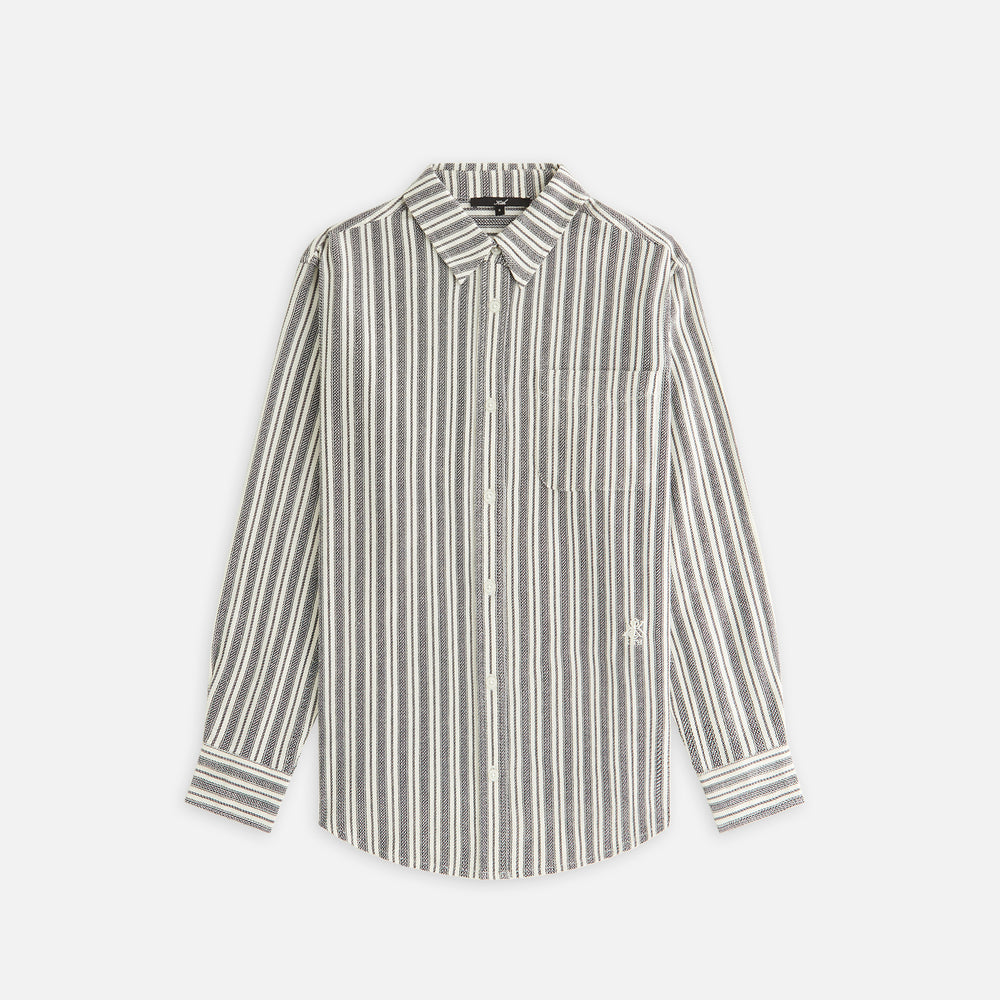 

Рубашка Kith Women Ora II Dobby Stripe Shirt, черный