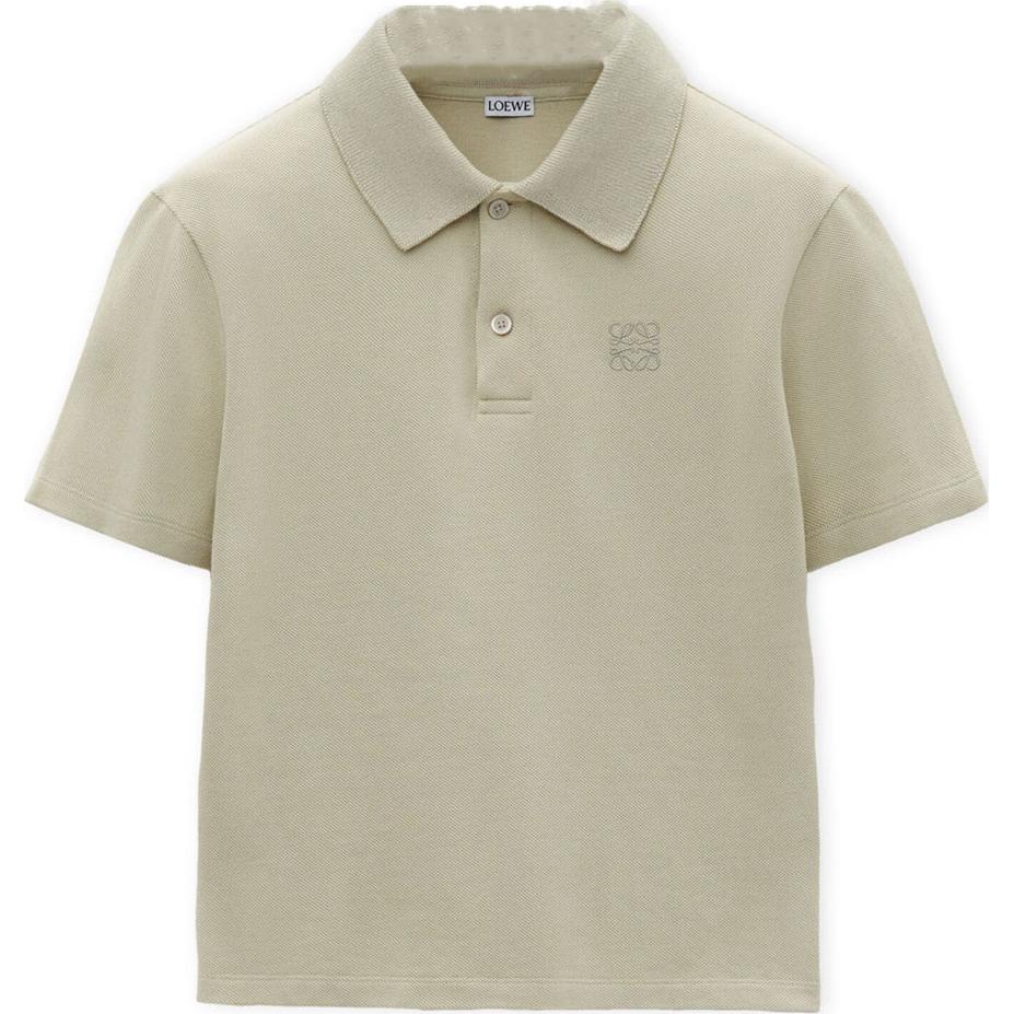 

LOEWE Поло SS25 мужское sage green, Зеленый, LOEWE Поло SS25 мужское sage green