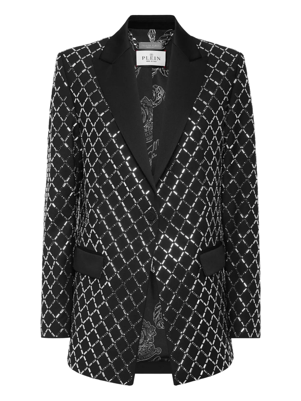 

Блейзер Crystal Rhombus Philipp Plein, черный