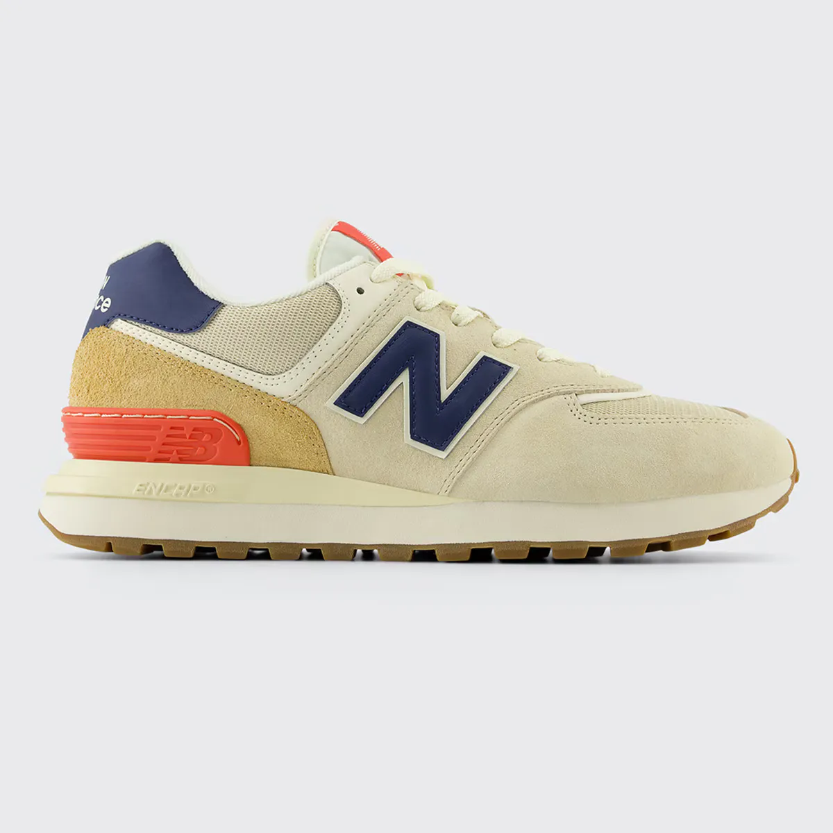 

Женская повседневная обувь 574 New Balance, бежевый/темно-синий