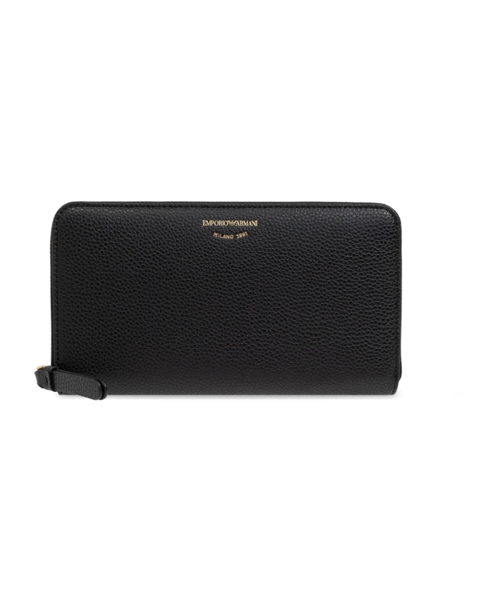 

Кошелек с логотипом Emporio Armani, черный