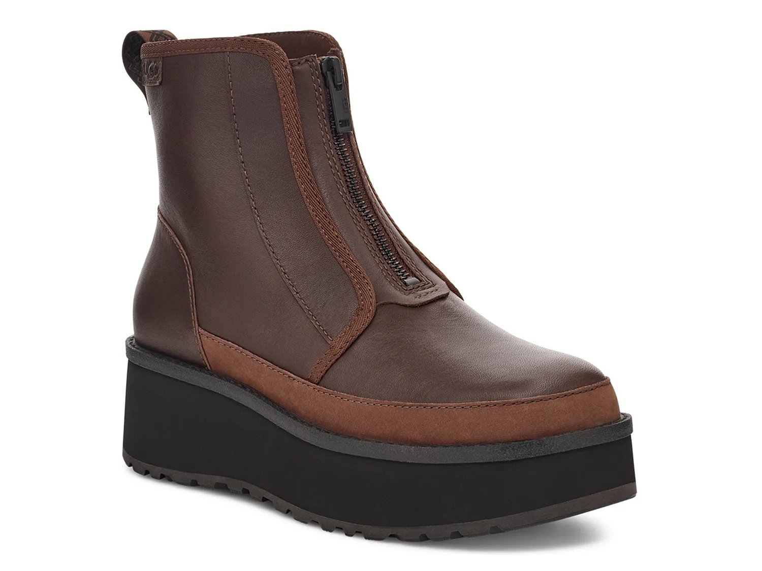 Ботинки UGG Cityfunc Zip Water-Resistant Platform Bootie, темно-коричневый