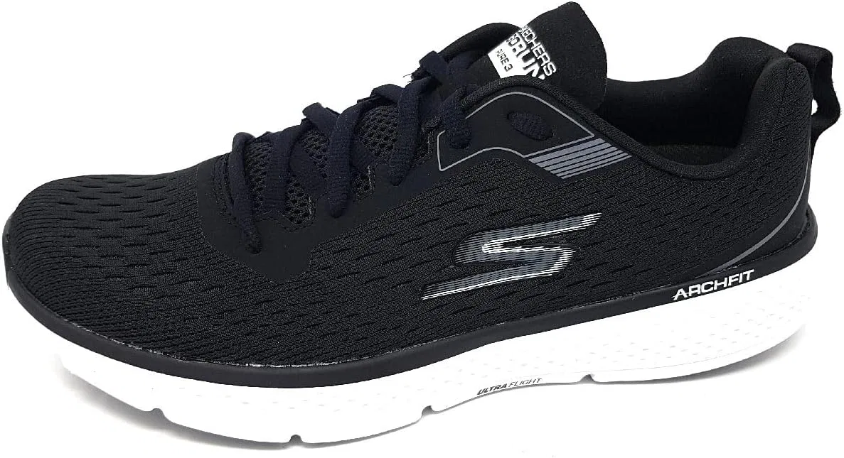 Мужские беговые кроссовки Skechers Performance GO Run Pure 3, Bkw Black White — фото 3