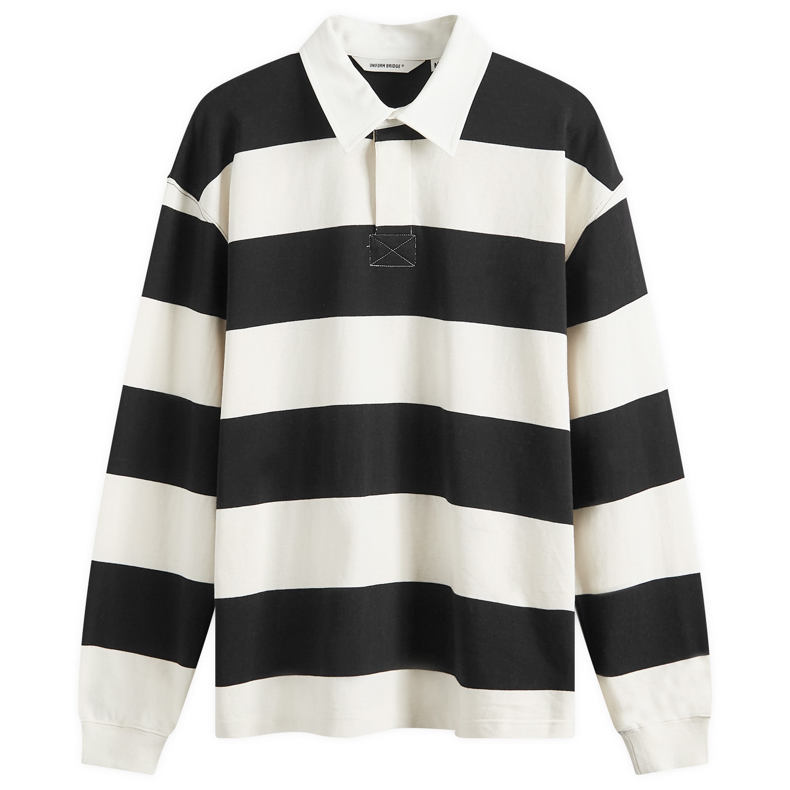 

Рубашка Uniform Bridge Naval Stripe Rugby Shirt, черный