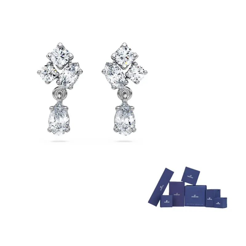 

Swarovski Родированные серьги Women's Silver