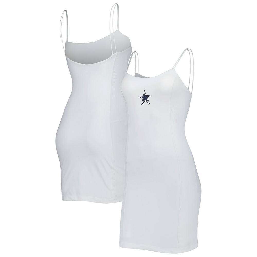 

Женское белое спортивное платье без рукавов Dallas Cowboys, цвет Cow White